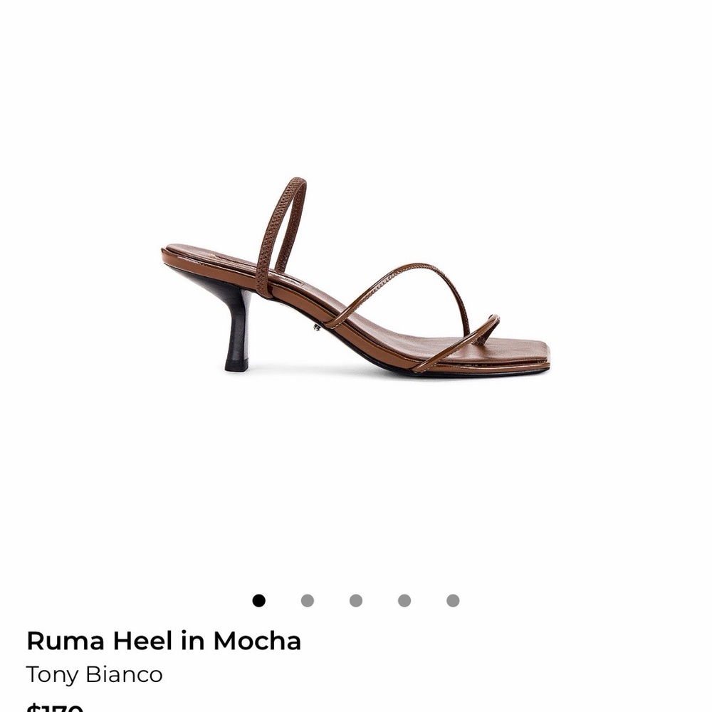 NWT Tony Bianco Ruma Mocha Kitten Heel Sandal
